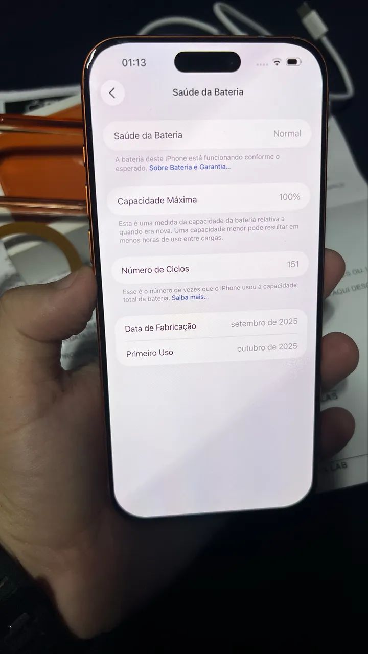 17 pro max 256gb - bateria 100% - Foto 3