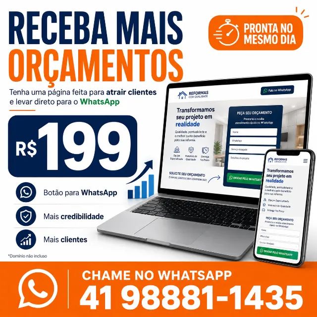 Quer Mais Clientes? Criamos Sua Página Profissional Hoje | R$199 - Foto 3