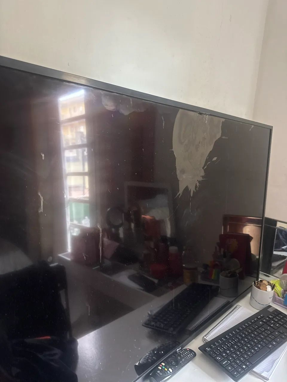 Smart tv 55 tela quebrada