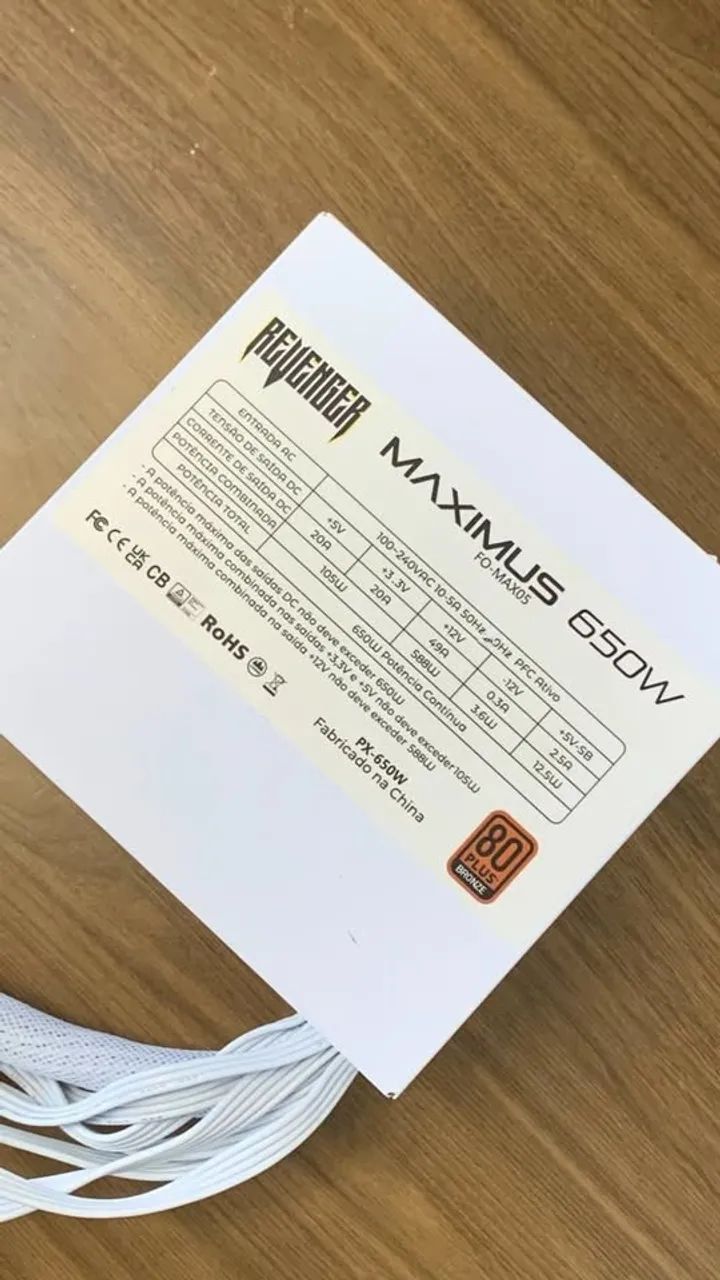FONTE MAXIMUS 650W 80 PLUS - Foto 2