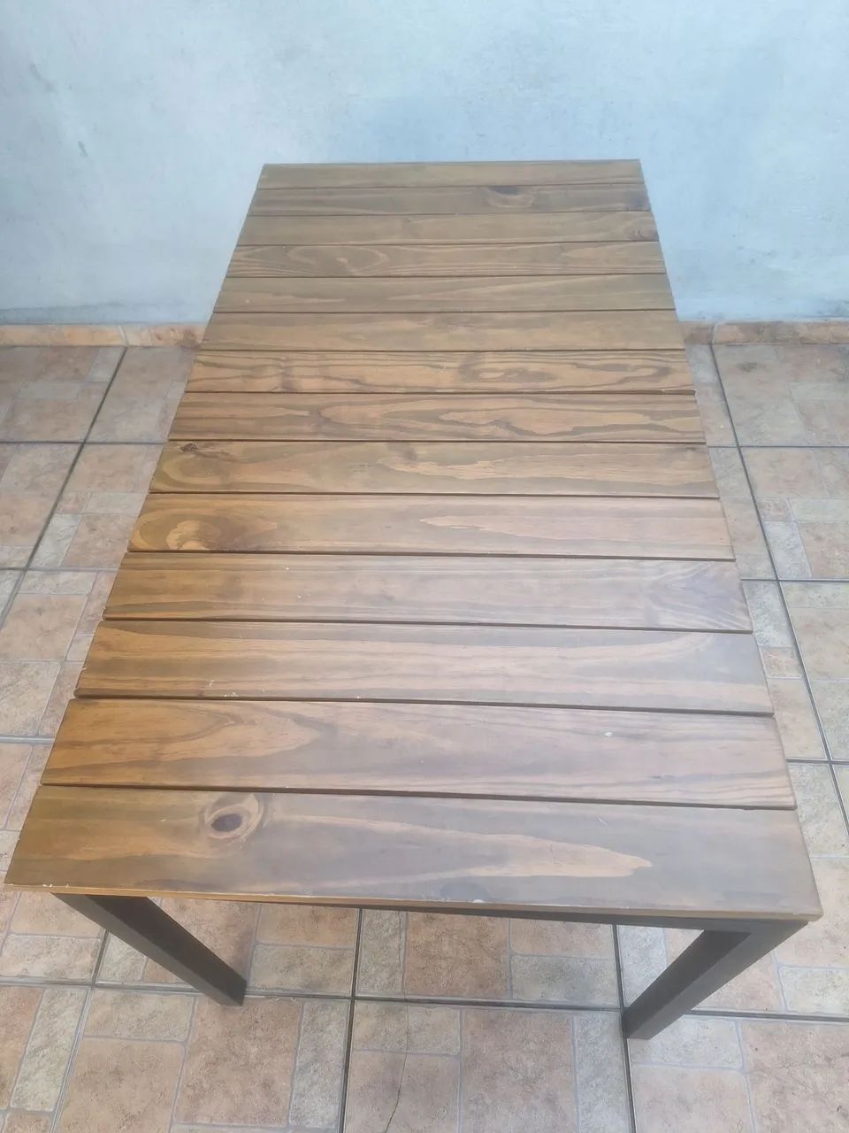 Mesa com 6 cadeiras de madeira  - Foto 5
