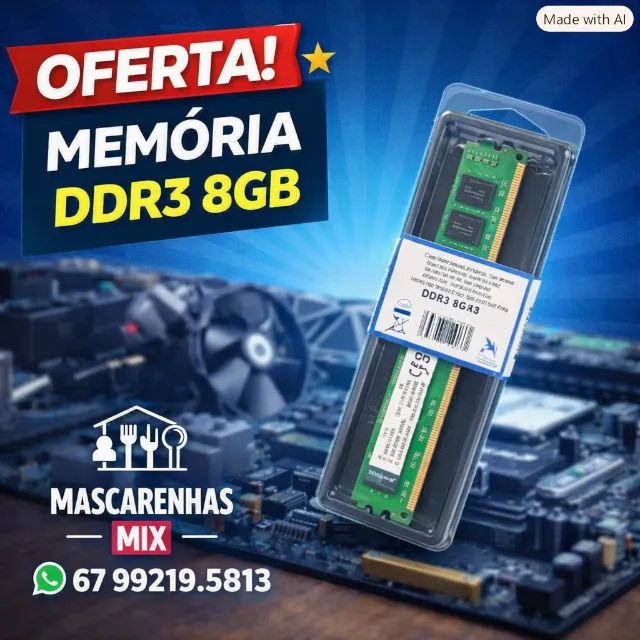 Memoria para Computador DDR3 8gb Nova Cod: 0132 - Foto 2
