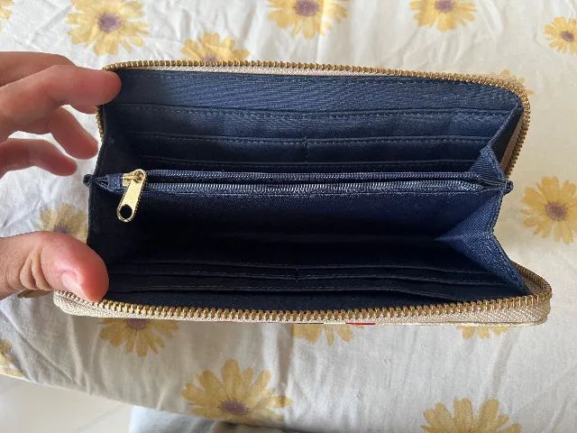 Carteira Wallet Tommy Hilfiger Bege Nunca Usada - Foto 3