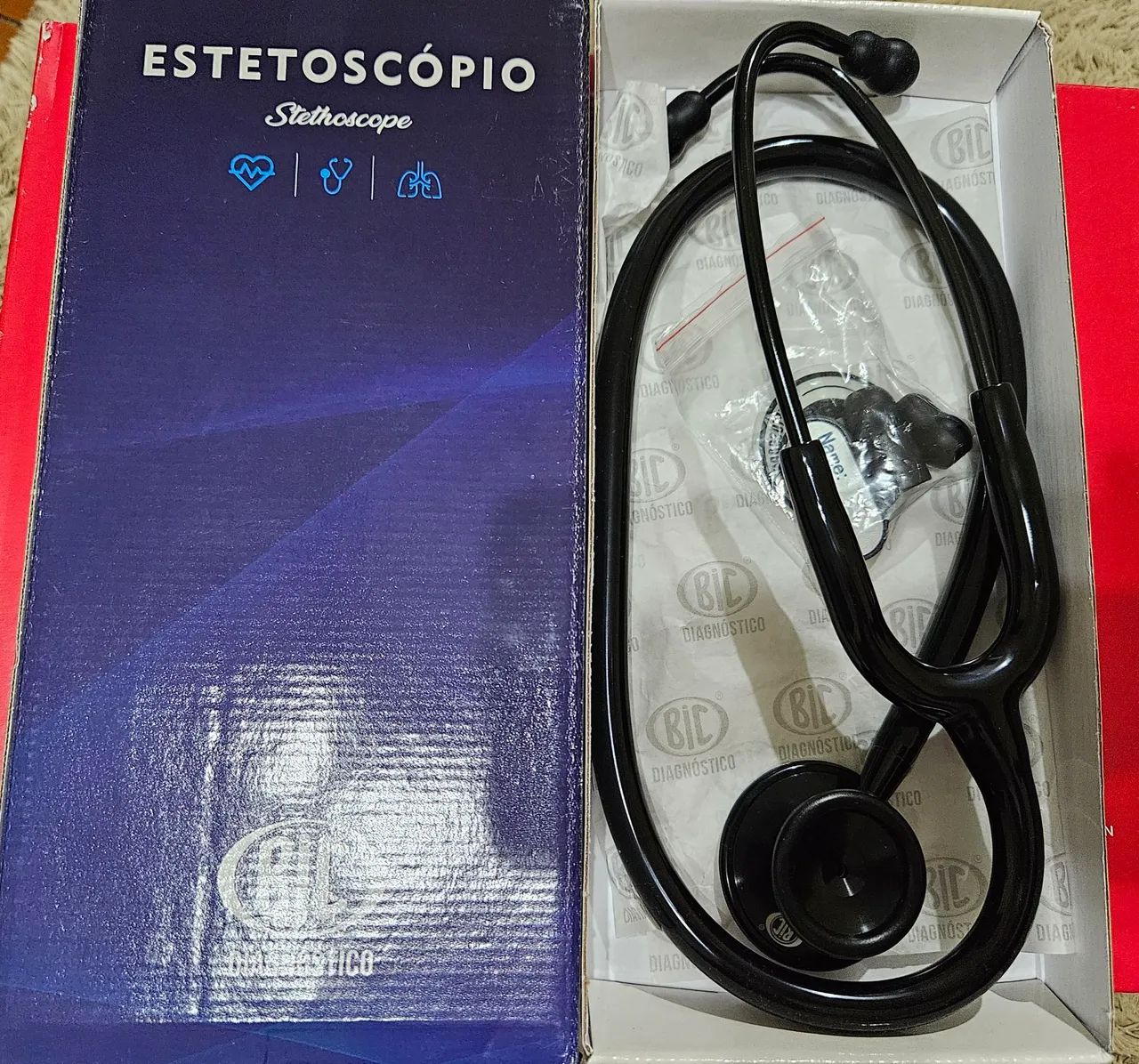Estetoscópio BIC (nunca usado)
