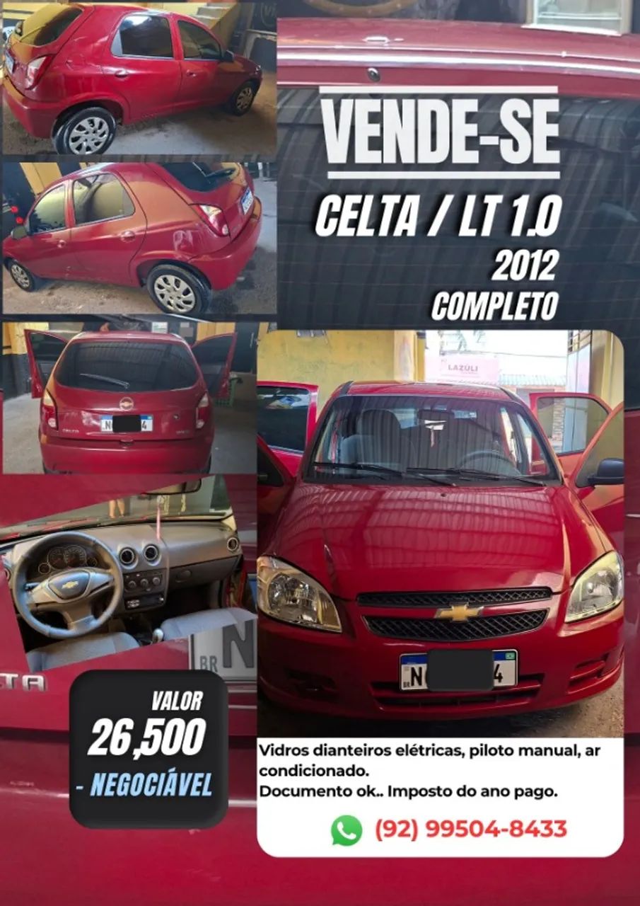 Chevrolet Celta SPIRIT/ LT 1.0 MPFI 8V FLEXP. 5P 2012