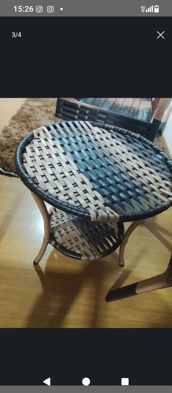 Vendo cadeiras e centro . - Foto 4