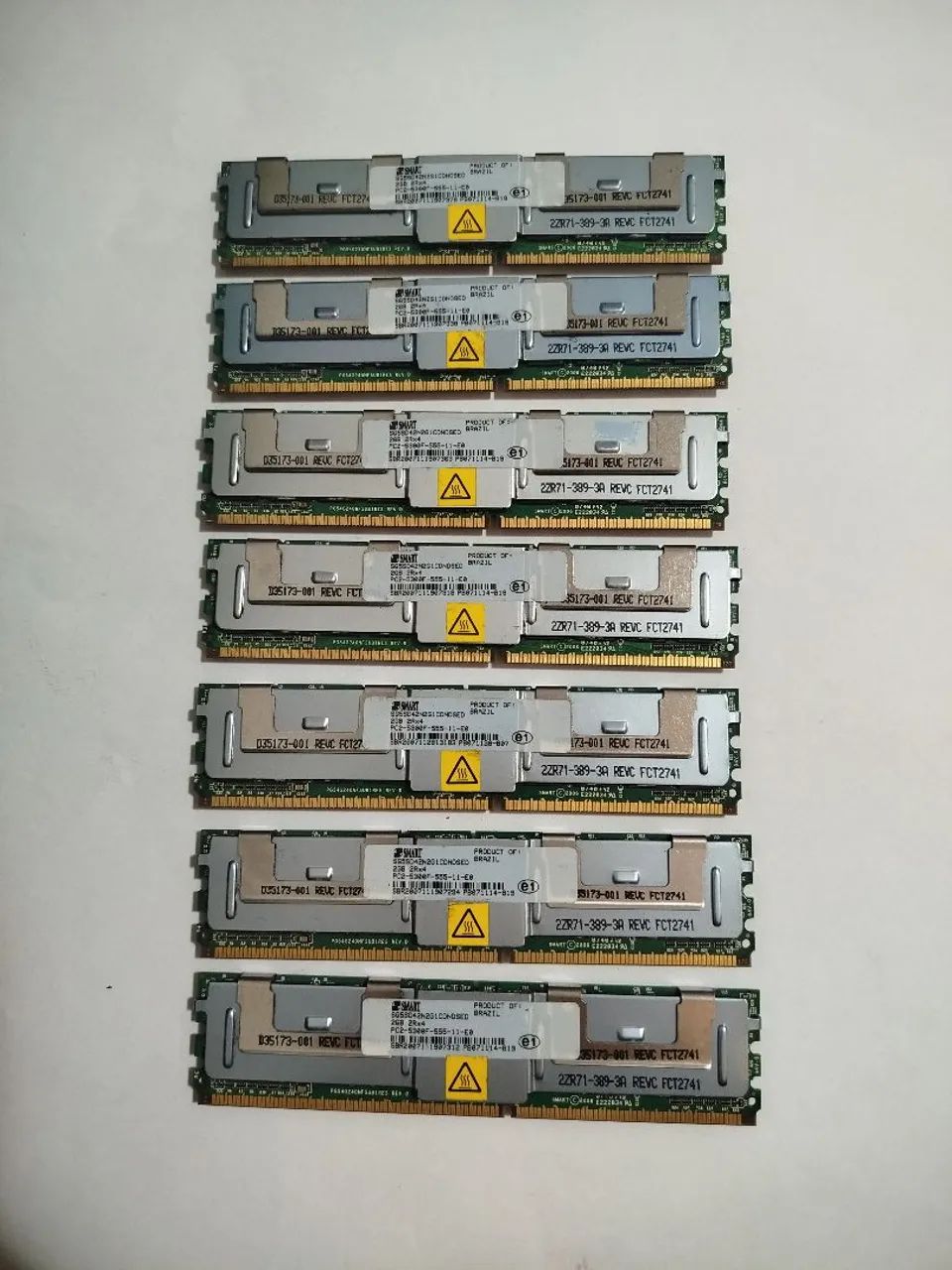 7 Memórias Ram para Servidor 2gb.