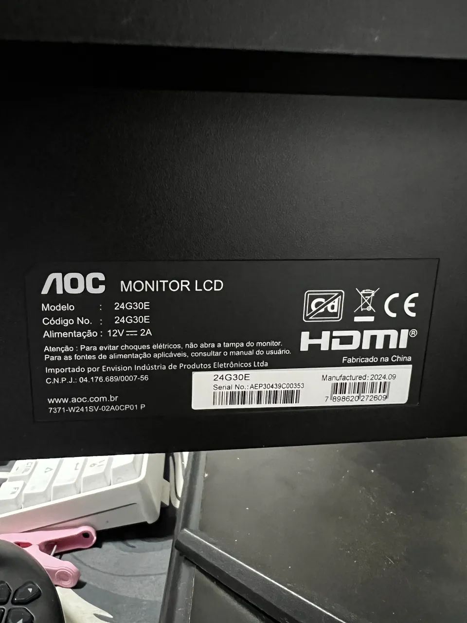 Monitor Gamer Aoc 24 180hz 1ms Hdr Ips 24g30e - Foto 4