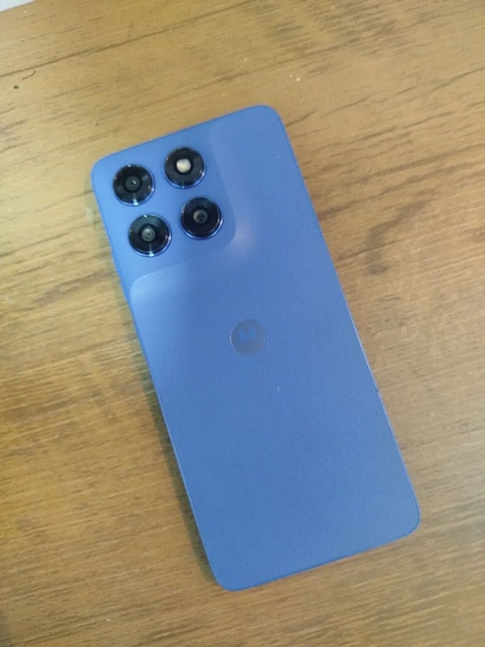 Moto G47 azul sem avarias com acessórios e NF