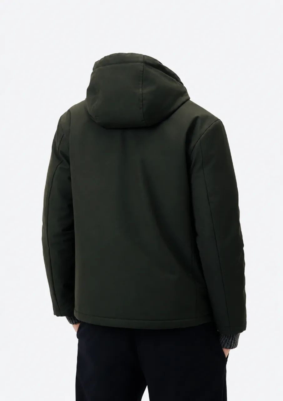 jaqueta parka masculina com capuz hering - Foto 3