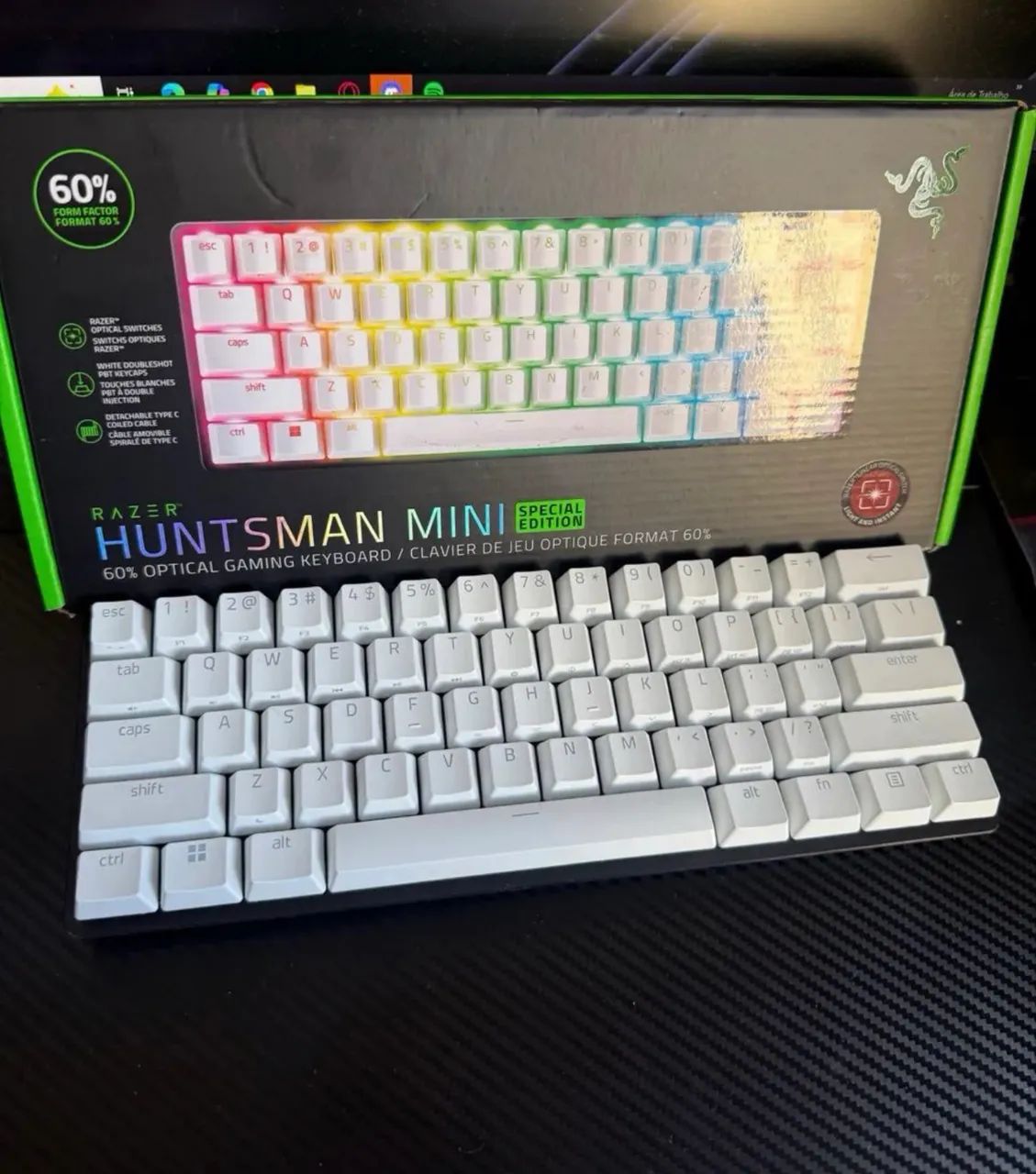 2 em 1 Teclado hunstman mini e fone Hyperx cloud 2 - Foto 5