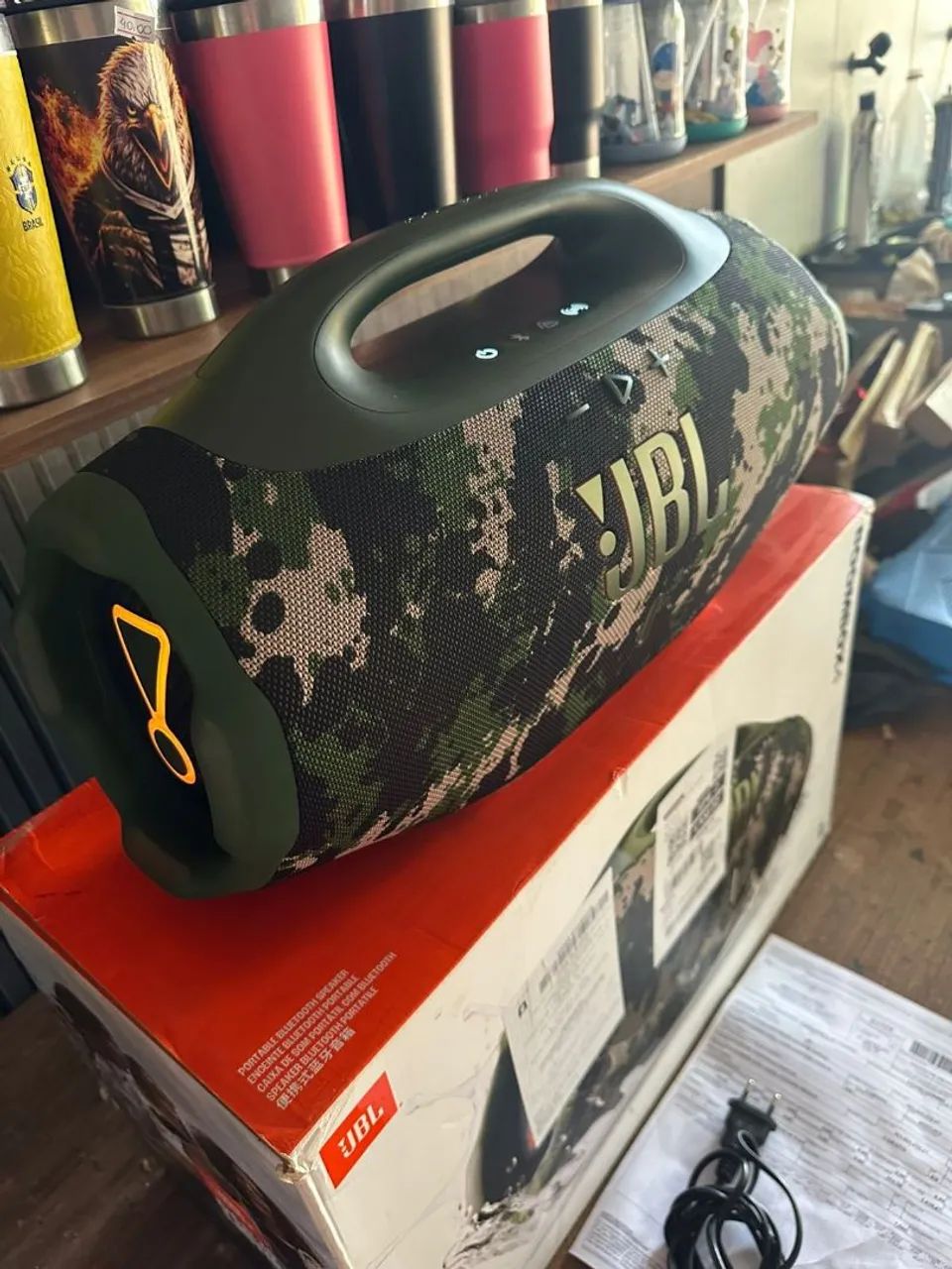 Caixa de som JBL BOOMBOX 4 semi nova Completa com Nota fiscal - Foto 4