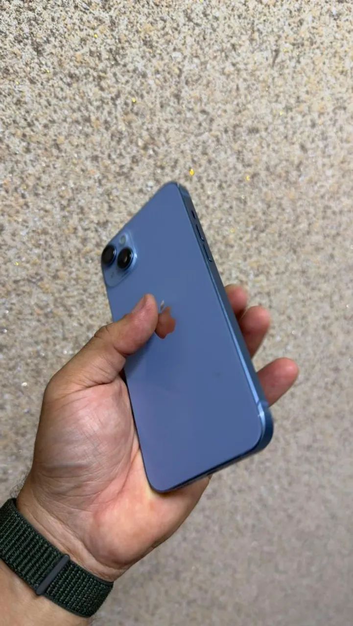iPhone 14 Plus 128GB Azul - Impecável + Acessórios - Celulares e