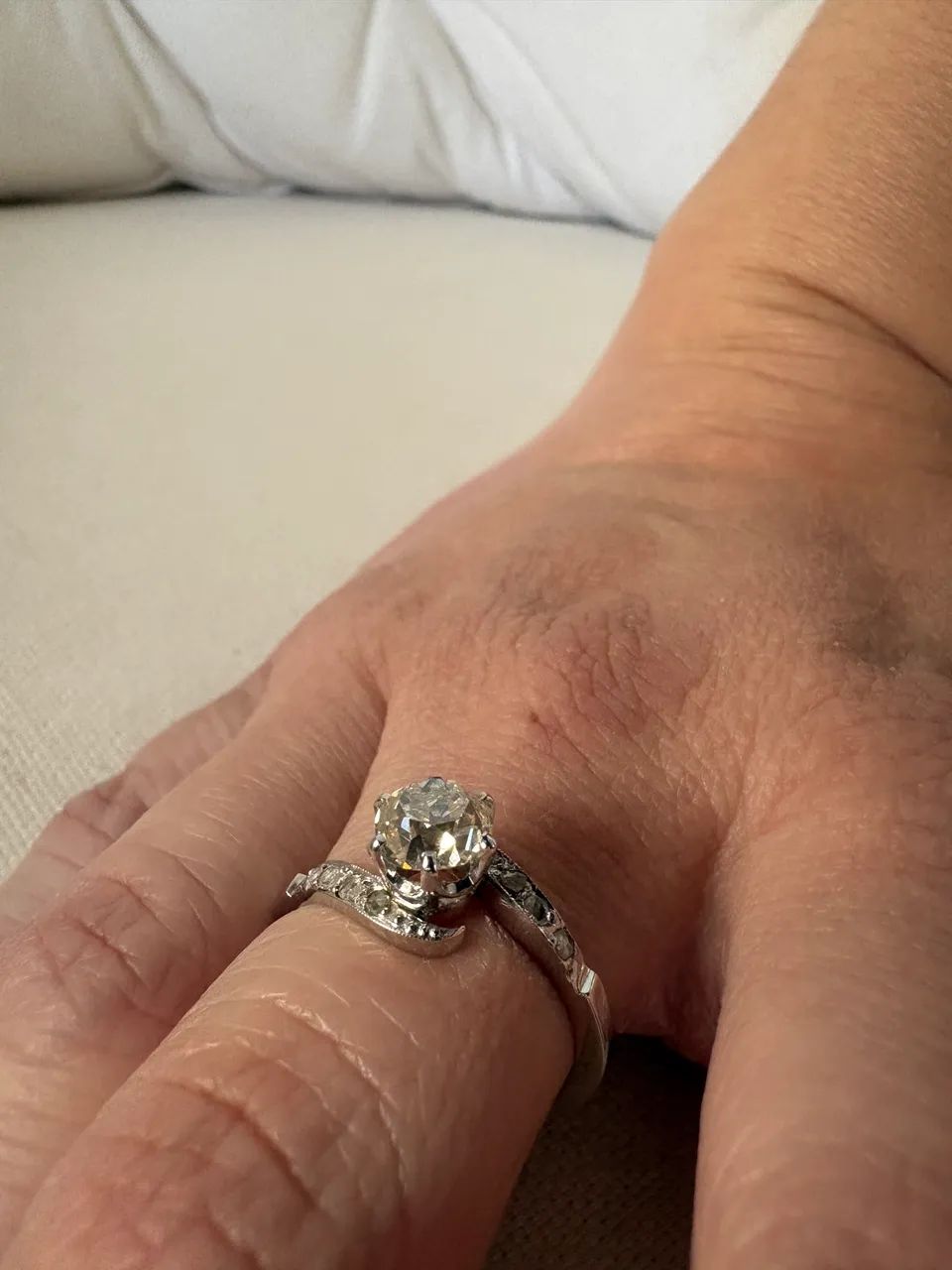 Anel diamante natural com certificação - Foto 3