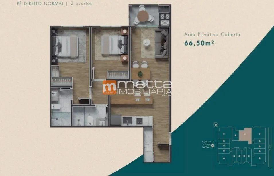 Apartamento 2 Dormitórios na Cachoeira do Bom Jesus | Brizz Smart Stay - Foto 2