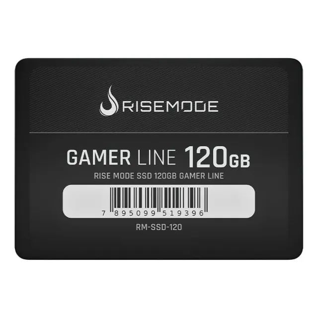 SSD 120GB RISE MODE GAMER LINE SATA III 530/520(MB/S) PRETO RM-SSD-120 NOVO LACRADO!