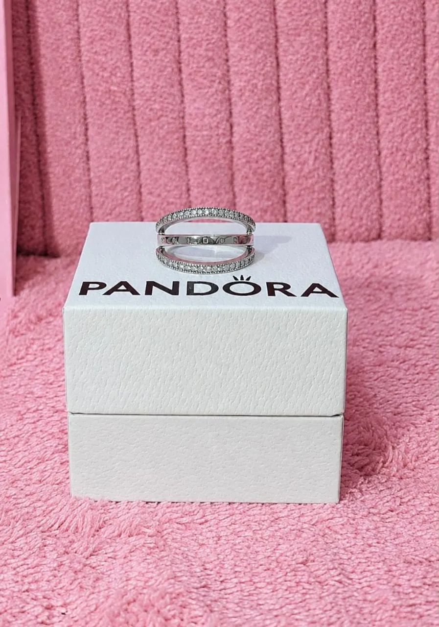 anel pandora prata aro 18  - Foto 3