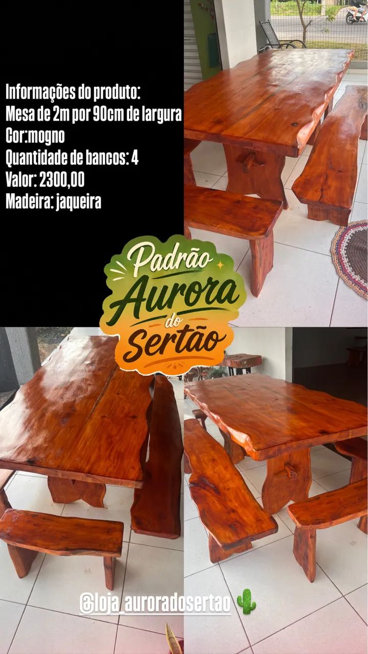 Mesa de 2m por 90cm