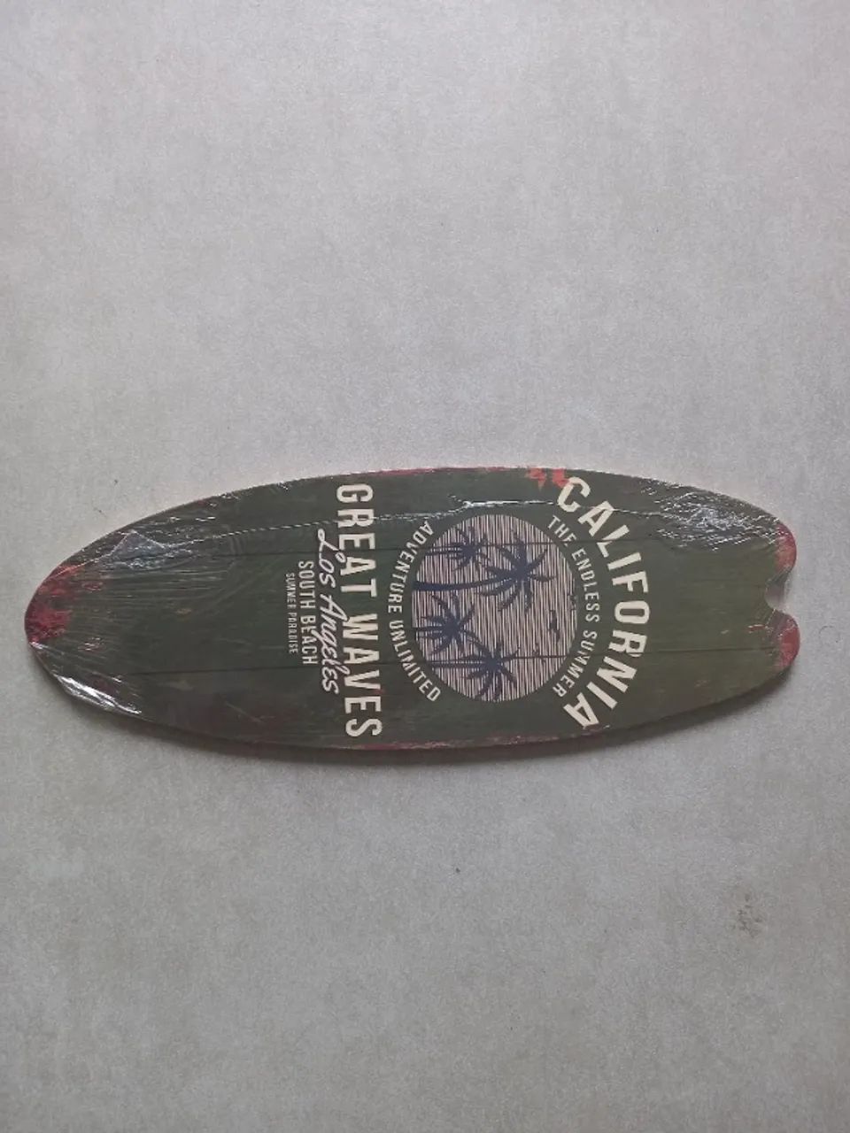 Kit com 3 quadros decorativos em forma de prancha de surf - Foto 4