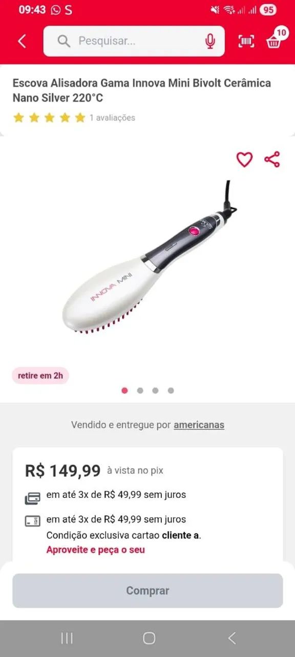 Escova alisadora  - Foto 2