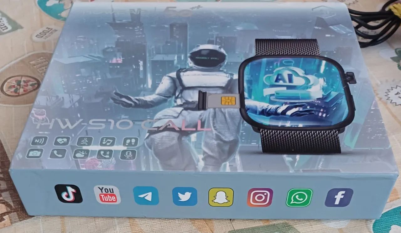 Relógio digital pulso  S10 CALL com acesso Wi-Fi e Bluetooth  - Foto 4