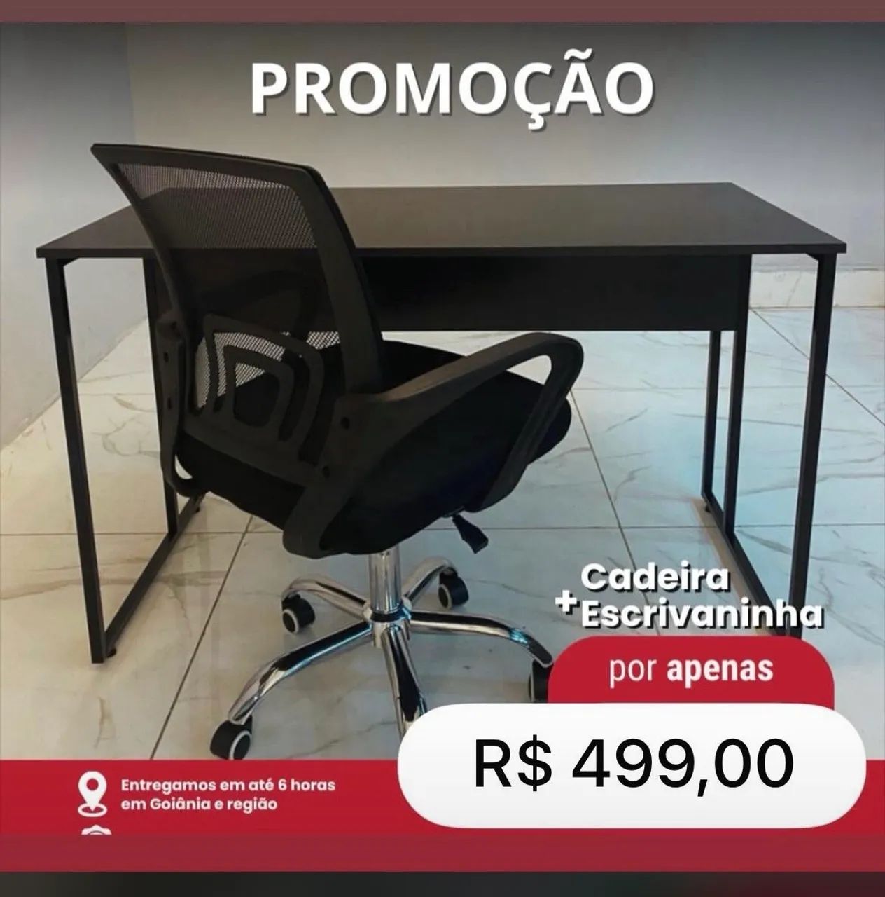 Mesa para estudo e trabalho escrivaninha  - Foto 2