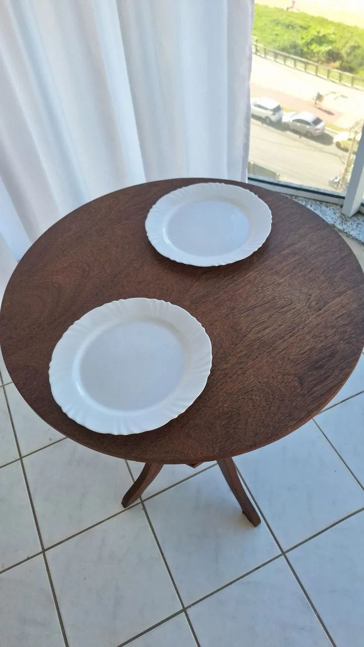 Mesa madeira 65 diâmetro  - Foto 3