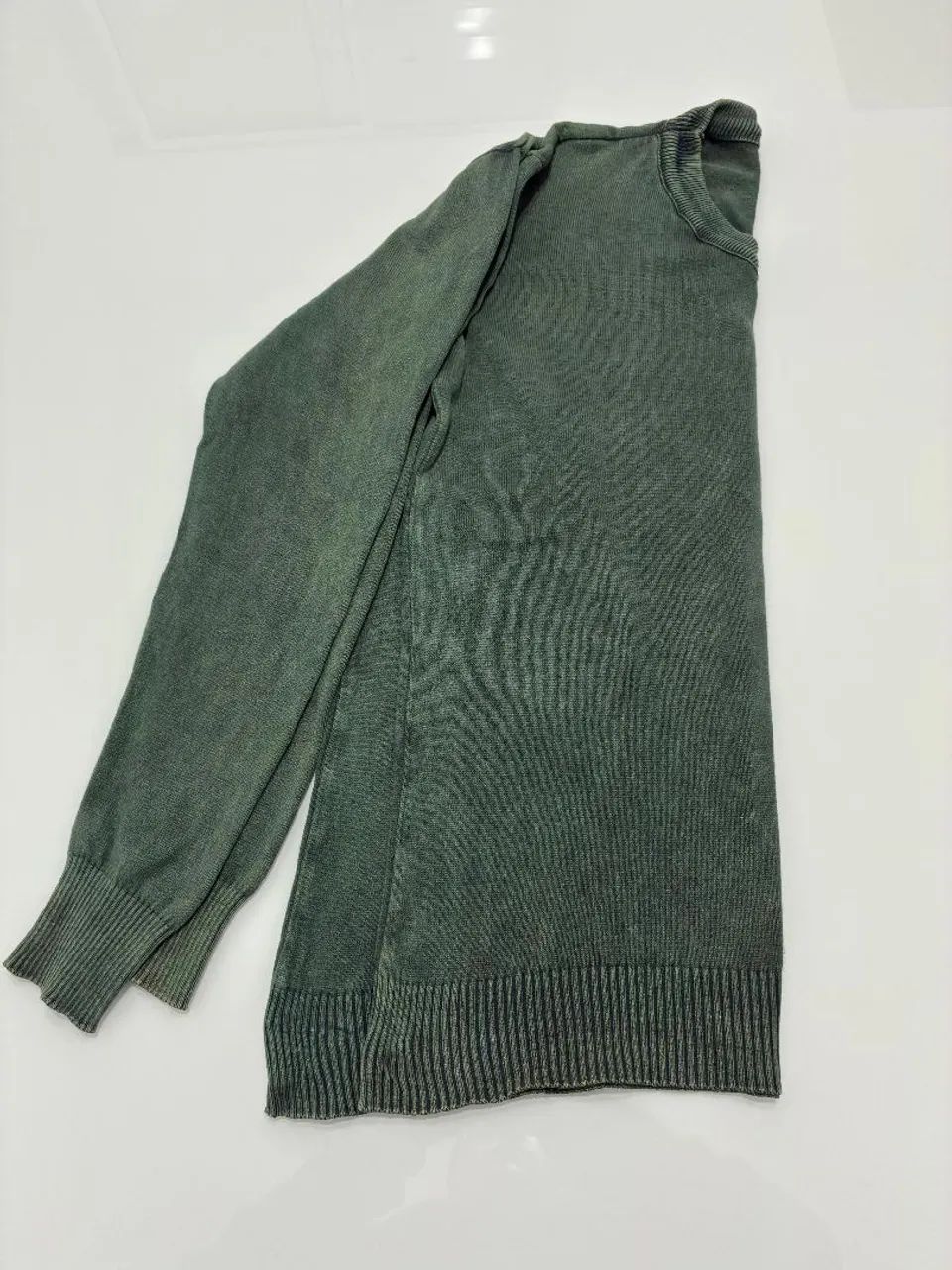 Suéter masculino, verde estilo casual. - Foto 2