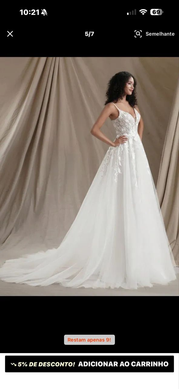 Vestido de noiva P - Foto 4