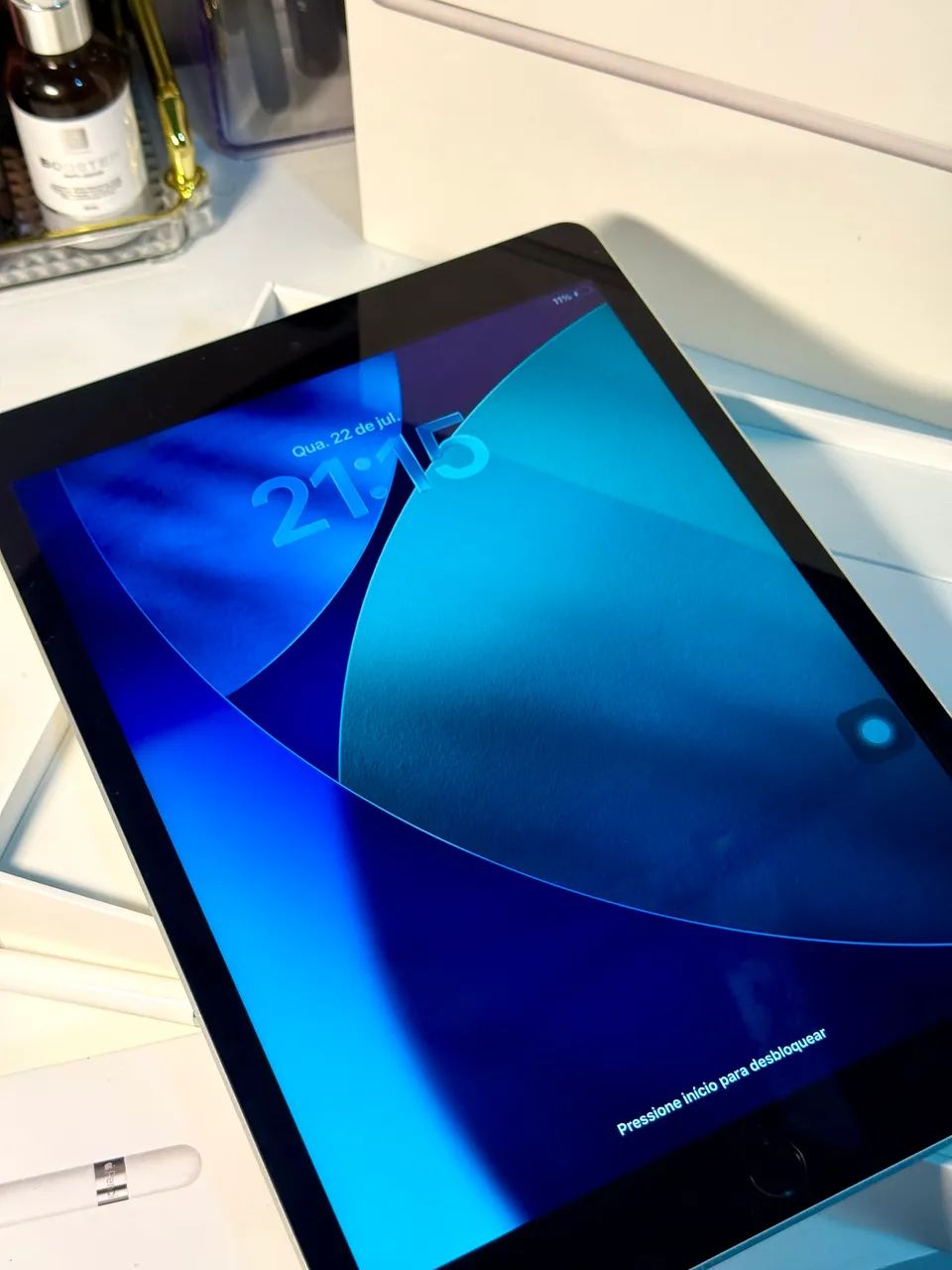 iPad 9ª Geração 64GB + Apple Pencil + Teclado + Capa - Foto 2