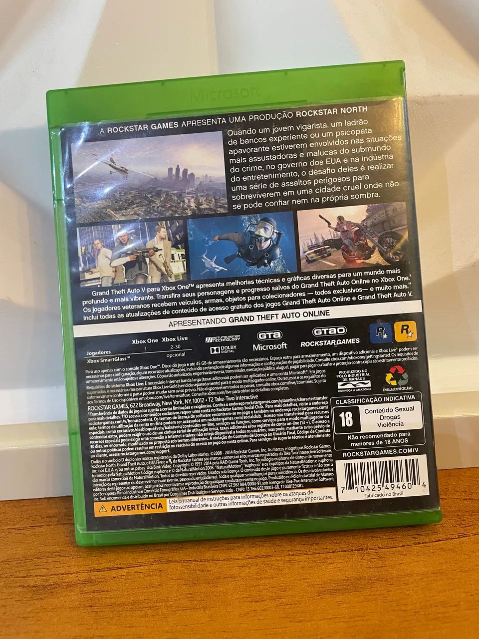 GTA V Xbox one com encartes e MAPA  - Foto 3