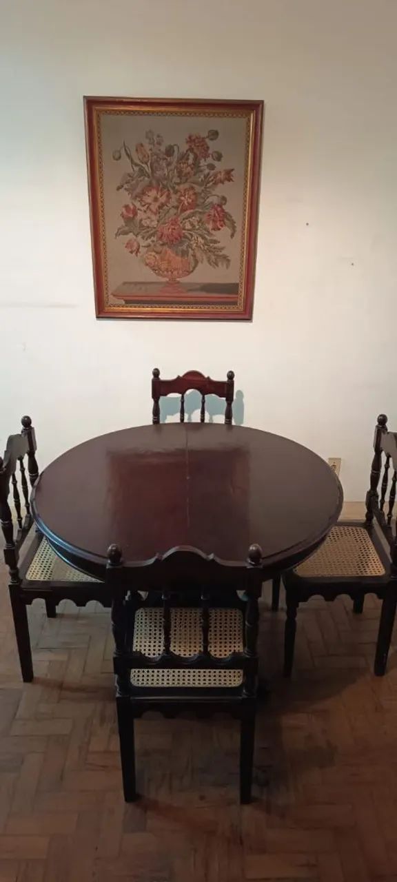 Conjunto de mesa extensível e cadeiras - Foto 4