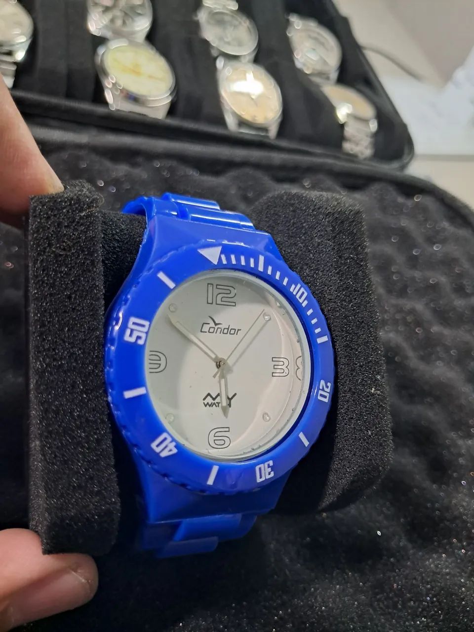 Relógio condor troca pulseira azul - Foto 3