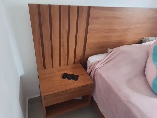 Cama de Casal com cabeceira, gavetas e nicho - Foto 3