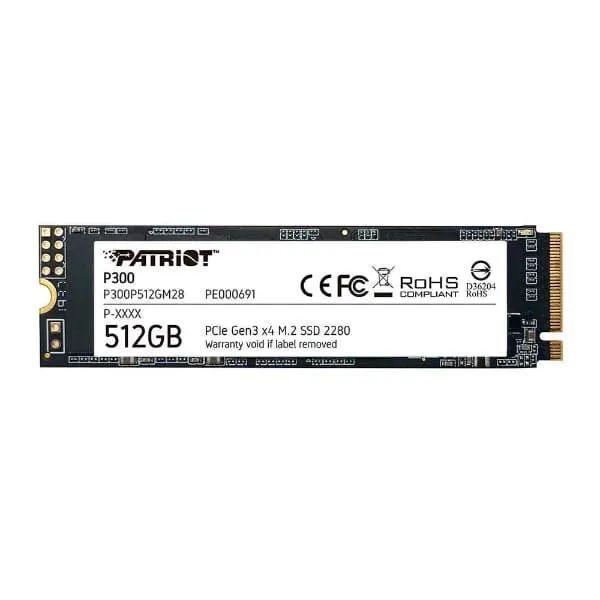 Ssd Patriot 512gb Nvme M.2 P300 2280 Nvme Pcie Gen 3x4 - P300p512gm28 *ENTREGA GRÁTIS*