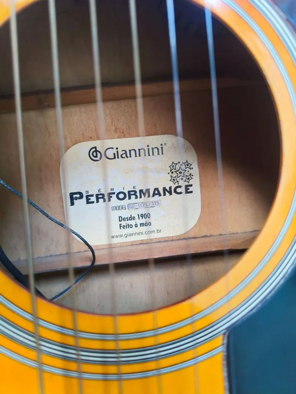 Violão Elétrico Giannini Performance - Com Capa - Ótimo Estado! - Foto 5