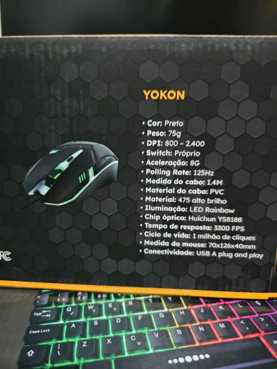 Kit Teclado e Mouse Gamer BlackNox RGB - Foto 2