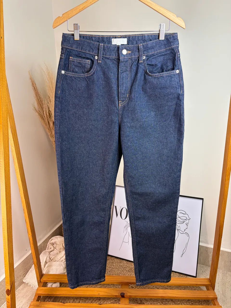 Calça jeans azul escuro h&m 40
