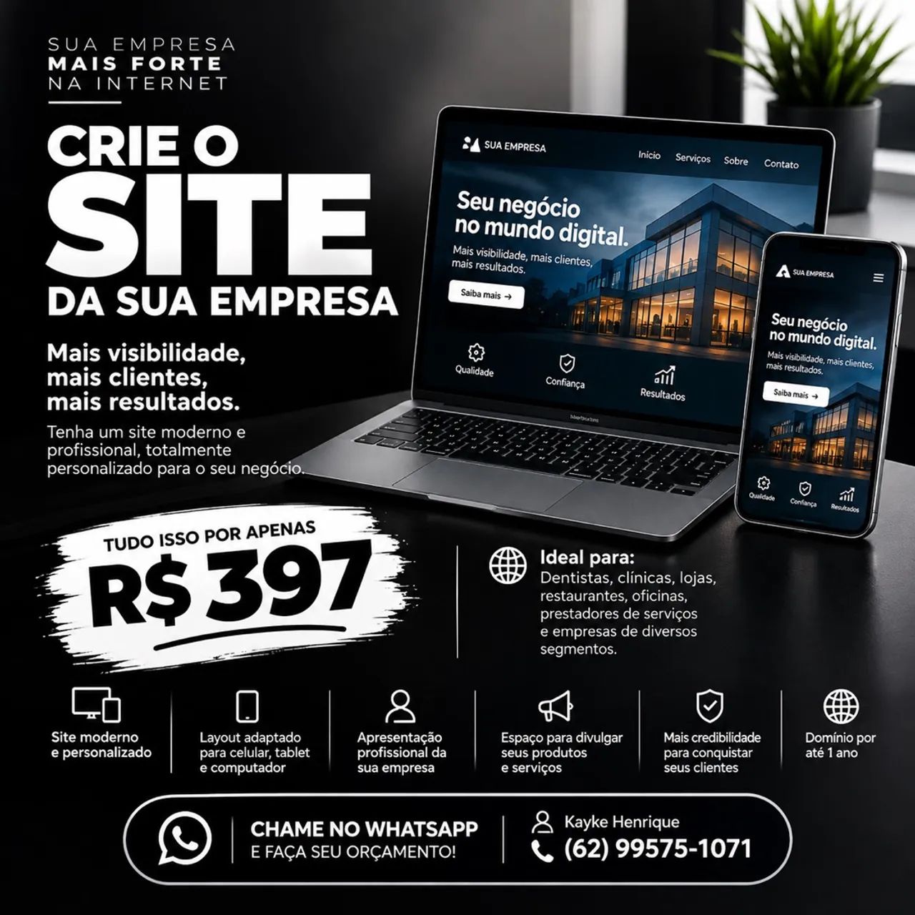 CRIE O SITE DA SUA EMPRESA