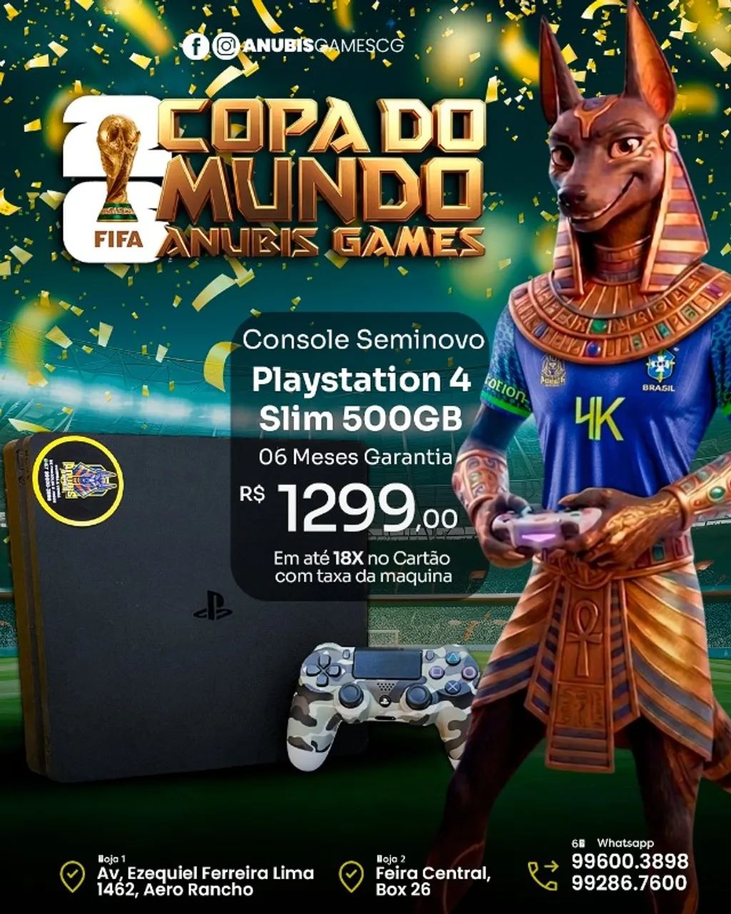 PS4 SLIM 500GB SEMINOVO 