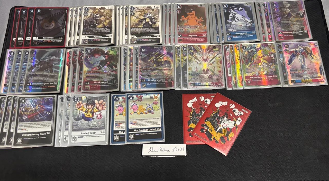 Digimon TCG deck Omnimon ping pong 