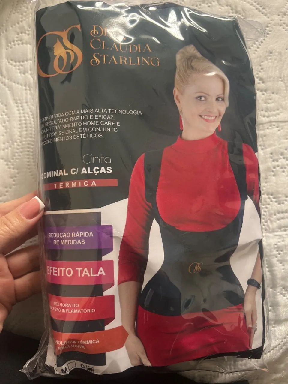 Cinta abdominal com alças 