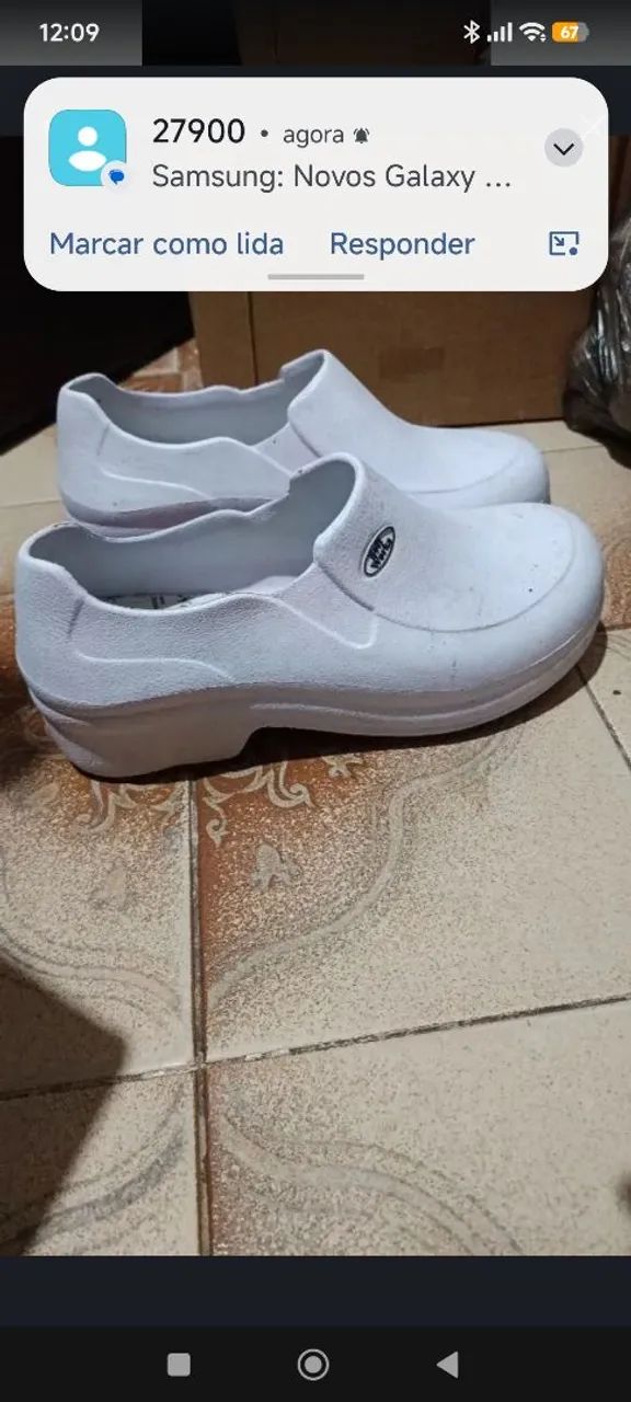 Sapato branco higiênico  - Foto 2