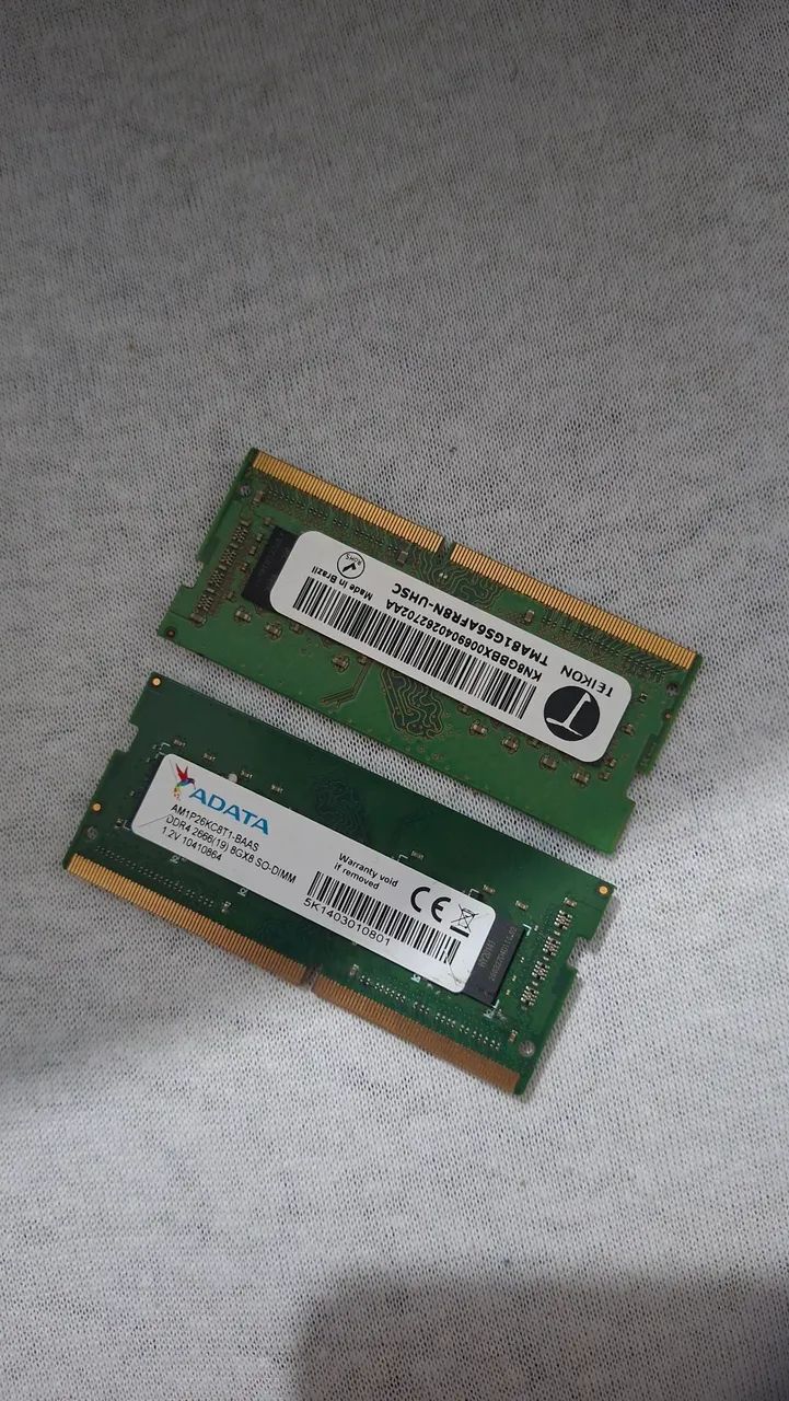 Memória ram 8gb DDR4 para notebook 