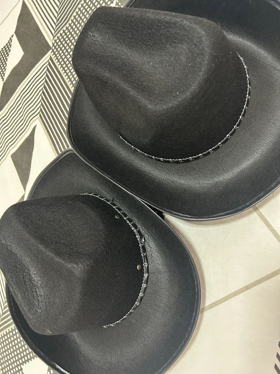 kit 2 chapéus cowboy preto - Foto 2