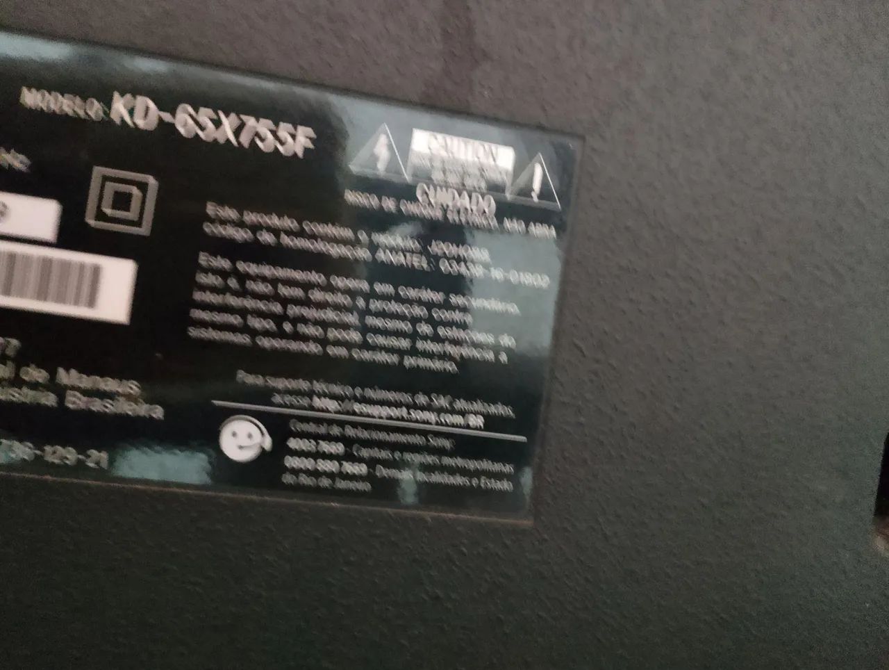 Tv smart sony Android 65 polegadas com duas linhas na tela mais não interfere em nada  - Foto 4