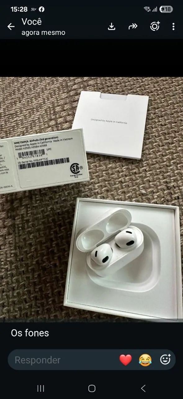 AirPods de 3ª Geração 