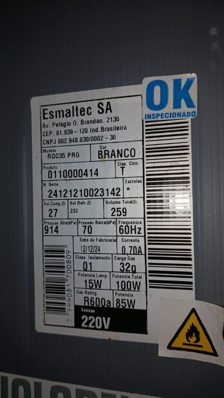 Dobradiça de geladeira Esmaltec R0C35 - Foto 2