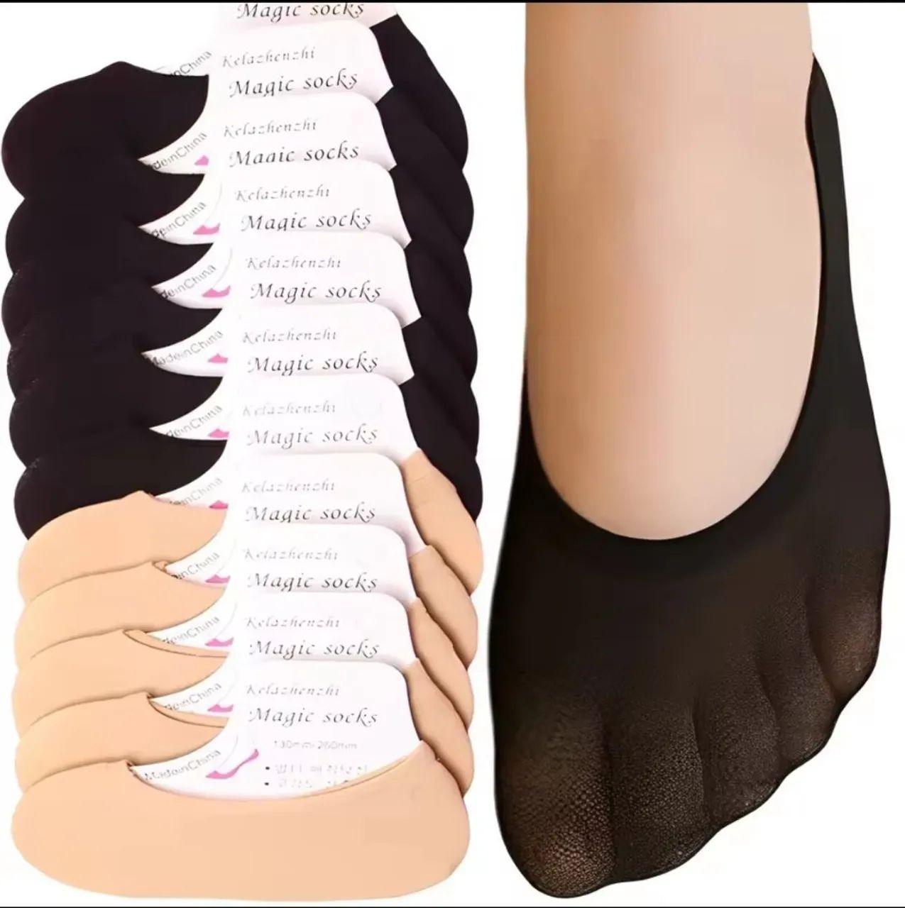Meias femininas respirável cano curto - Várias cores  - Foto 2