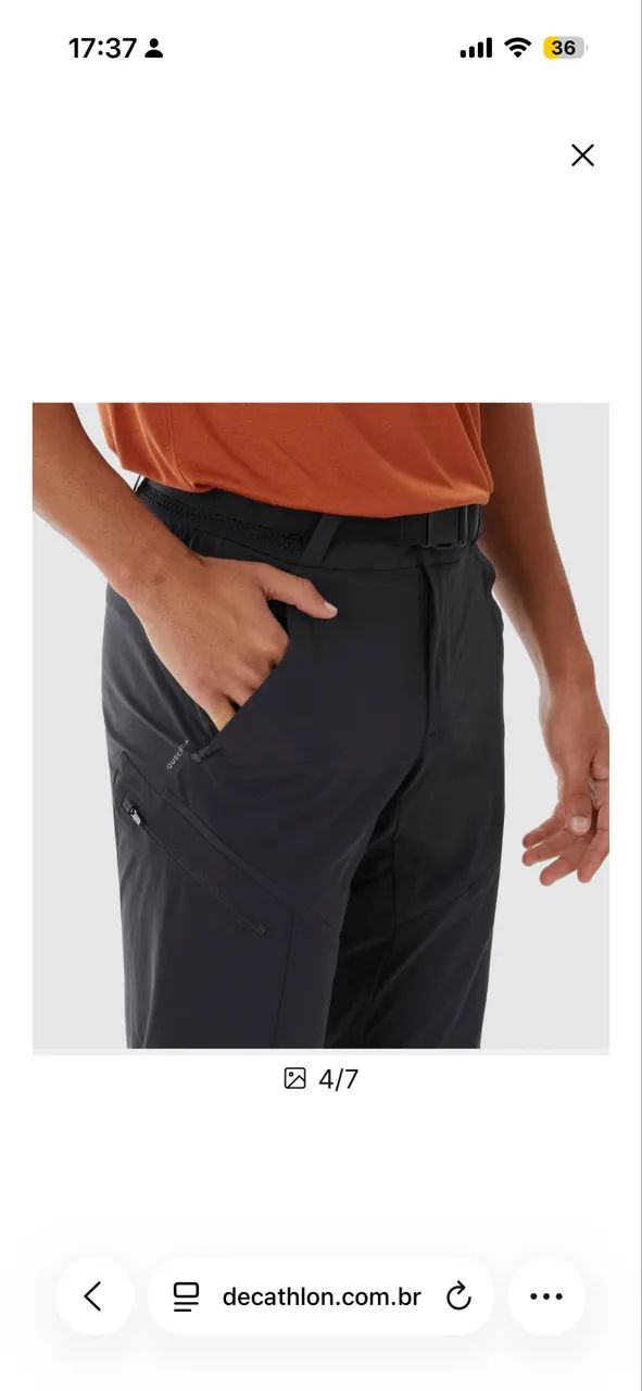 Calça masculina Quechua 42